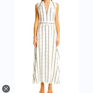 Lela Rose Plaid A Line Georgette Dress. SIZE 4